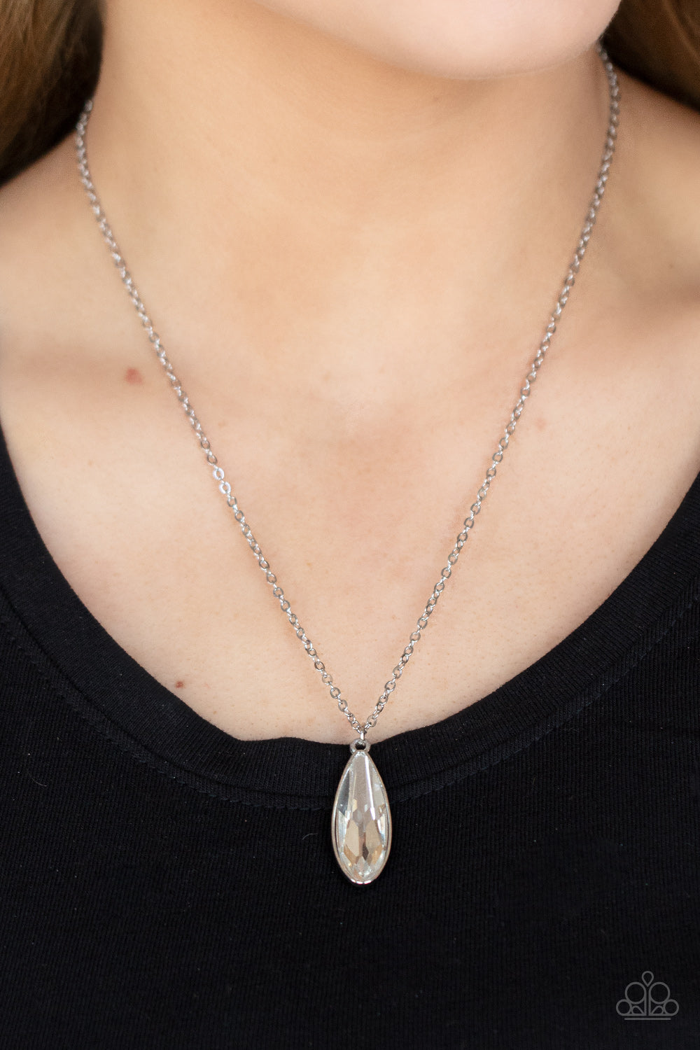 Prismatically Polished (White necklace)