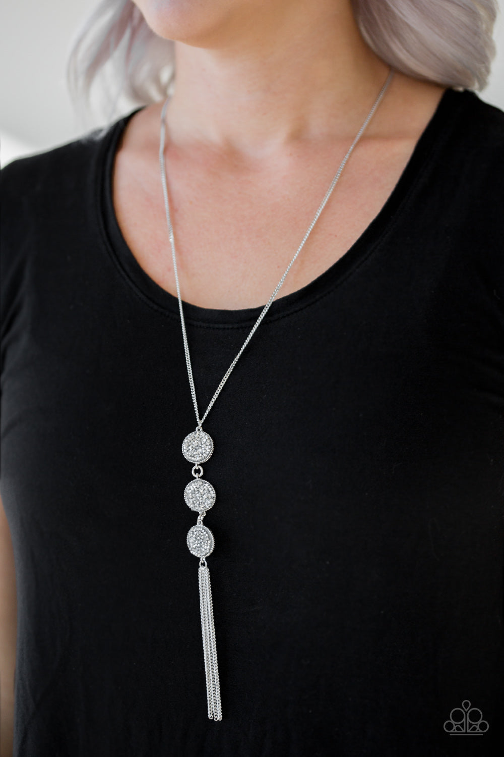 Triple Shimmer (White necklace)