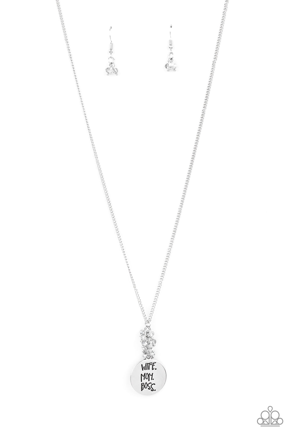 Words To Live By (Silver necklace)