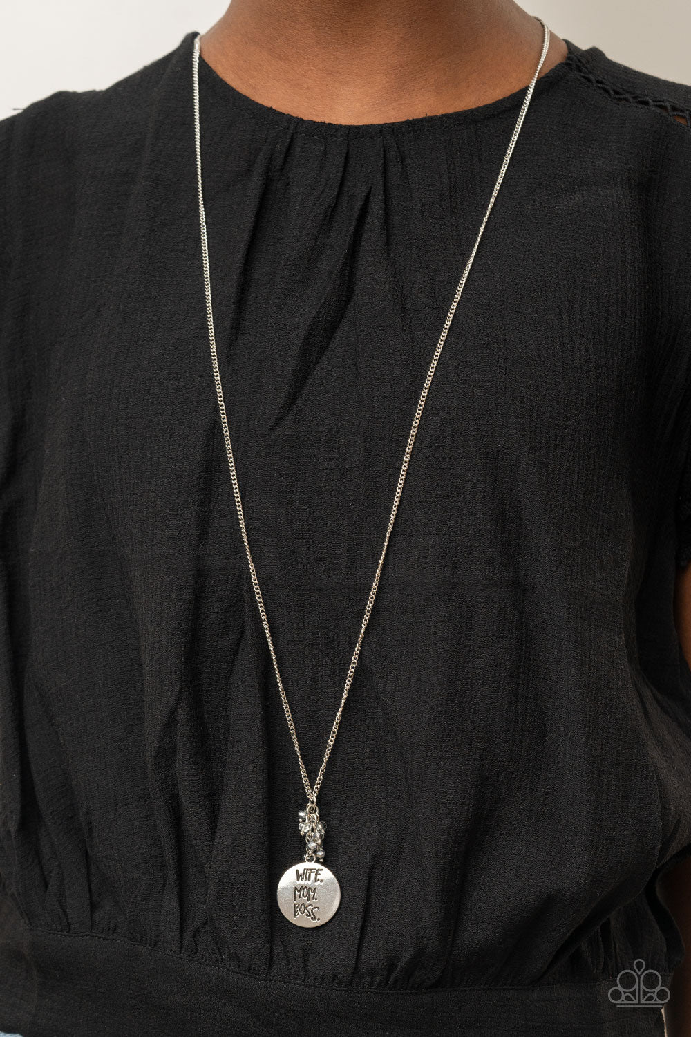 Words To Live By (Silver necklace)