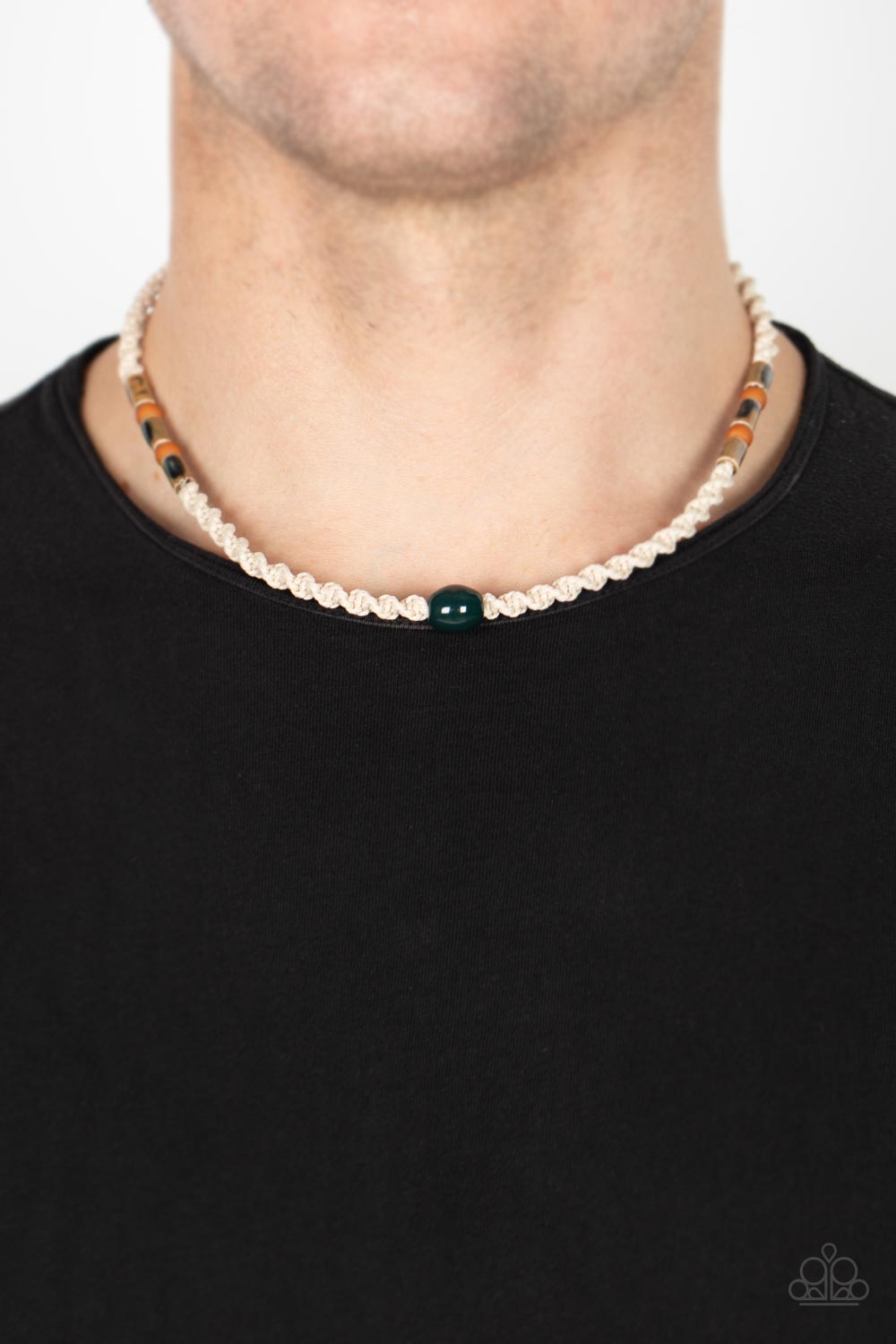 Positively Pacific (Men's Green necklace)