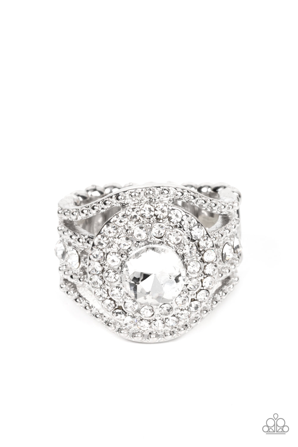 Understated Drama (White ring)